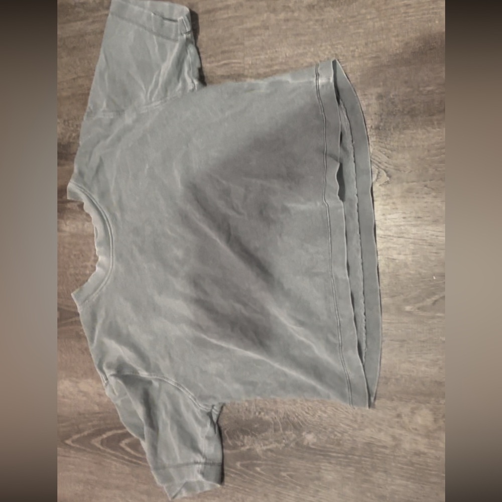 Baggy grunge grey baggy crop top